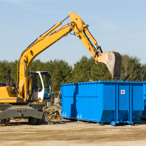 are there any restrictions on where a residential dumpster can be placed in Yuba County